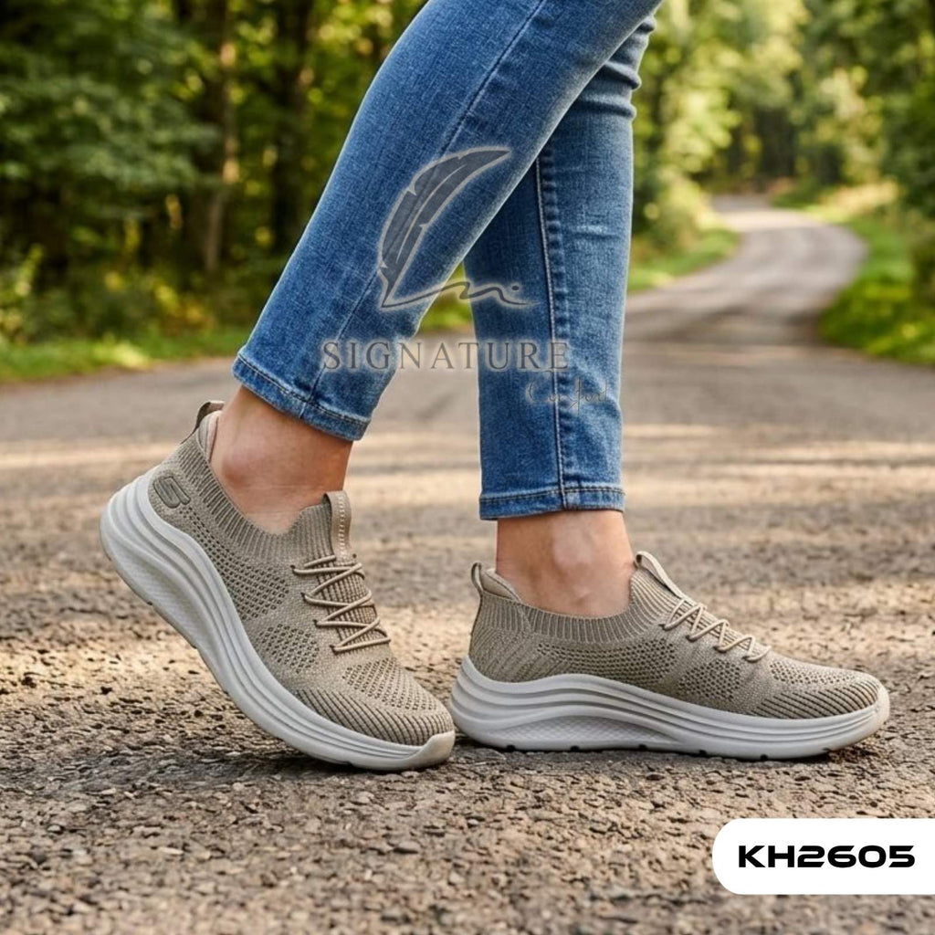 Basket femme KH2605 beige khaki