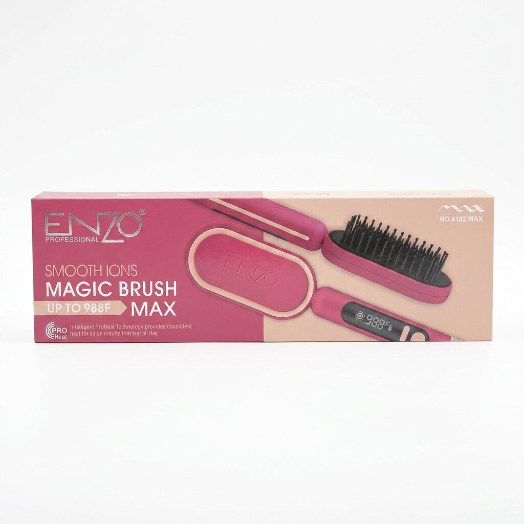 ENZO PROFESSIONAL Peigne Pour Cheveux Chauffante Lissante Pro 988F° - NO.4102BU - Image 2
