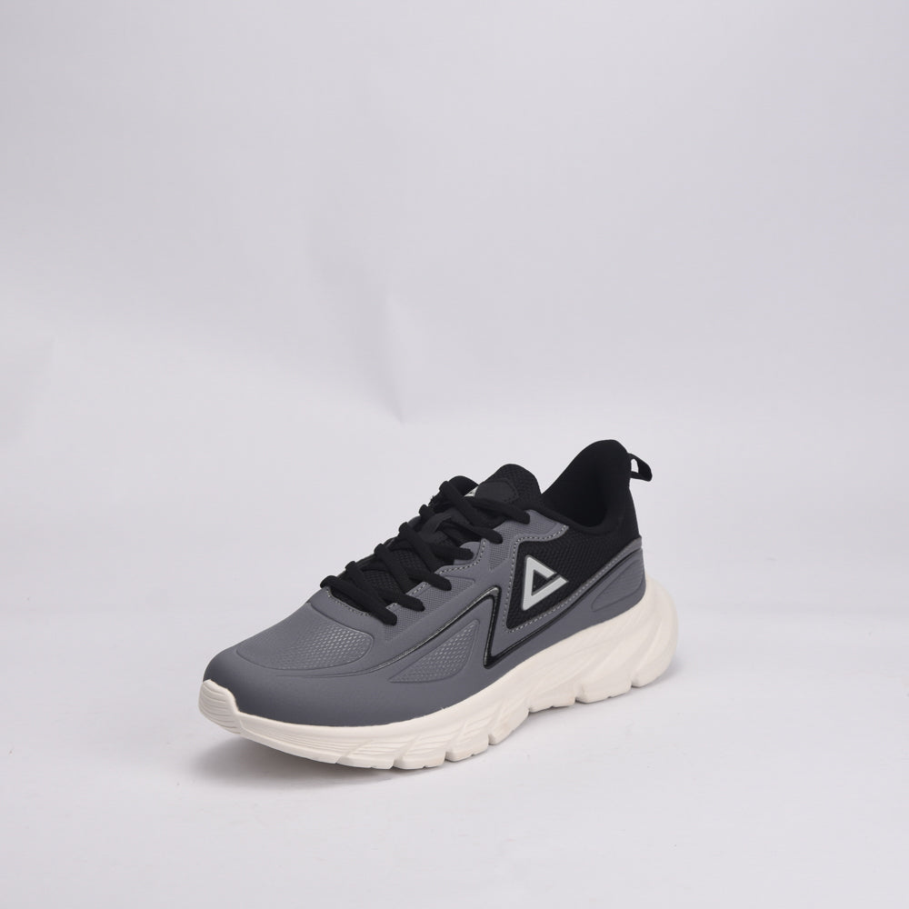 PEAK Cushion Running Shoes, Black/White - E234017H - Image 2