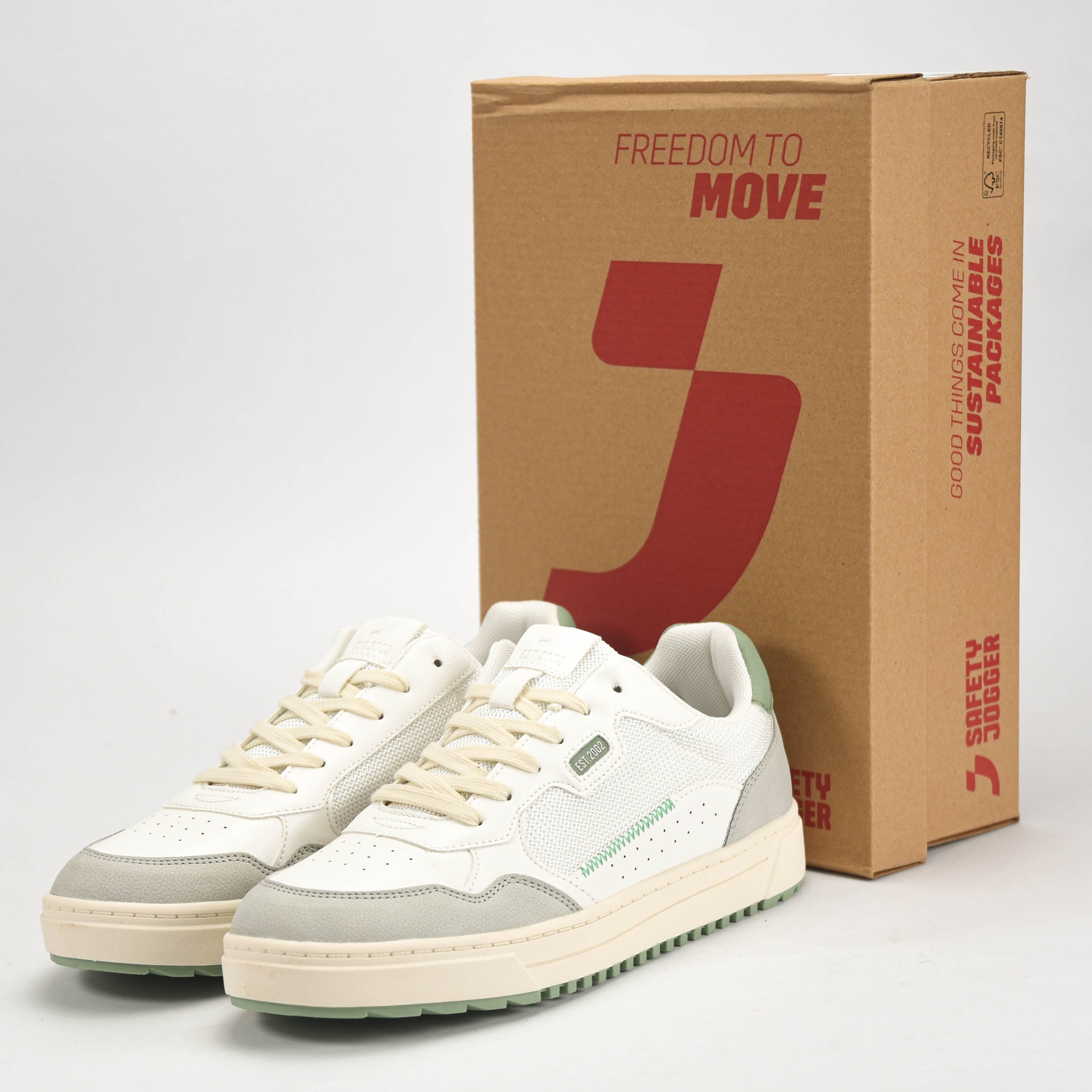SAFETY JOGGER SHOES - 611623-WHT-GRN - Image 4