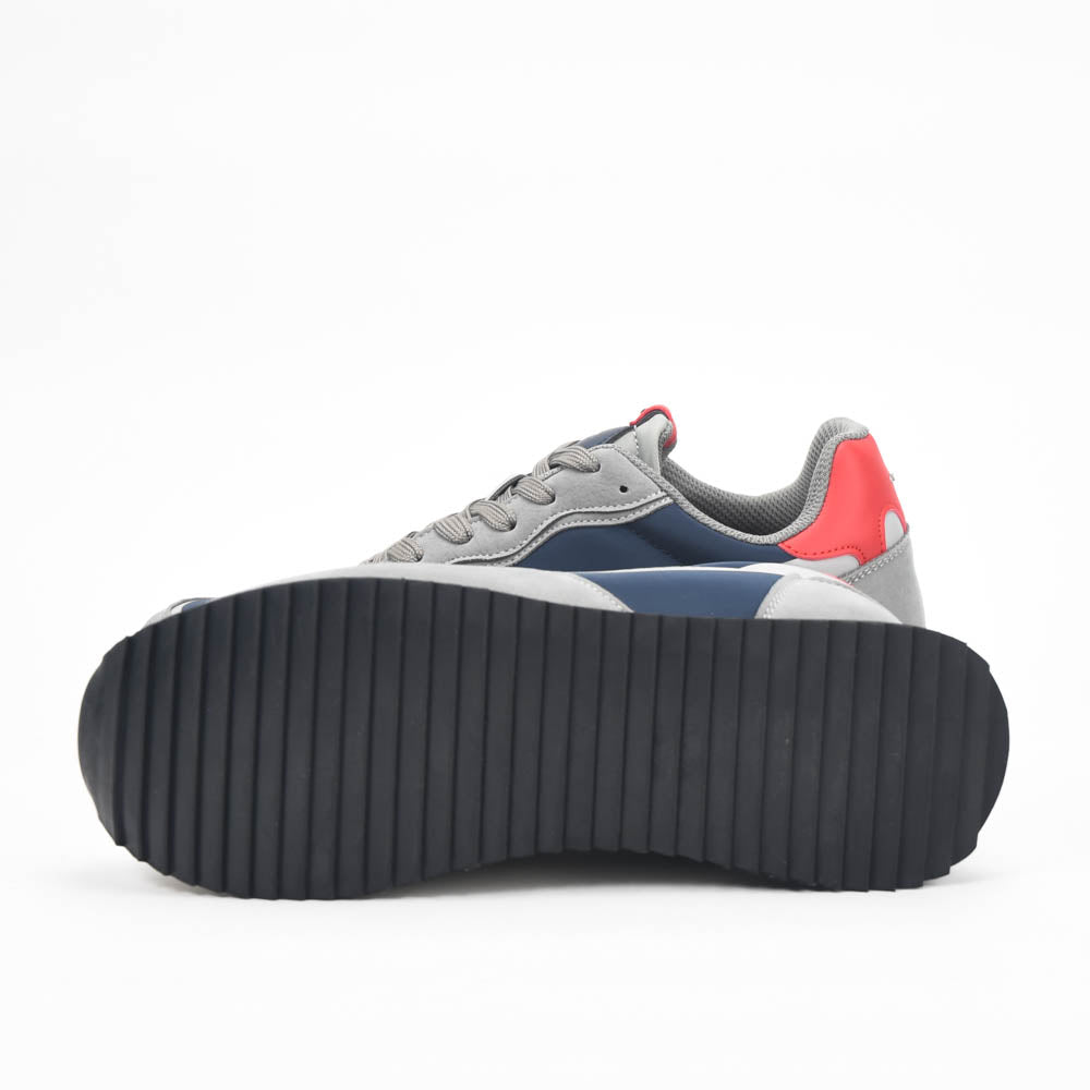 La Martina Low Top Leather Sneakers Grey - LFM252.040.A70.BG - Image 2