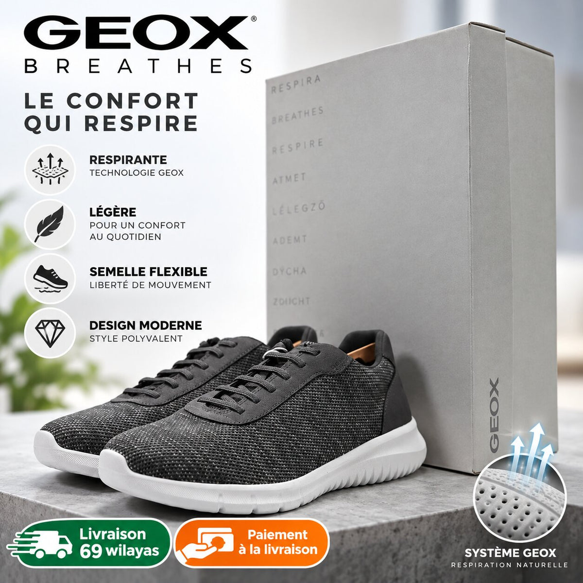 GEOX - FOOTWEAR - U45BVB014EK-C9371 - Image 1