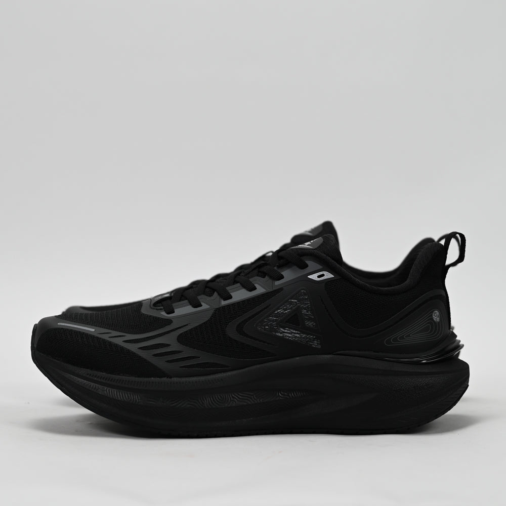 PEAK Taichi Cushion Running Shoes, All Black - ET261097H-Y291 - Image 4