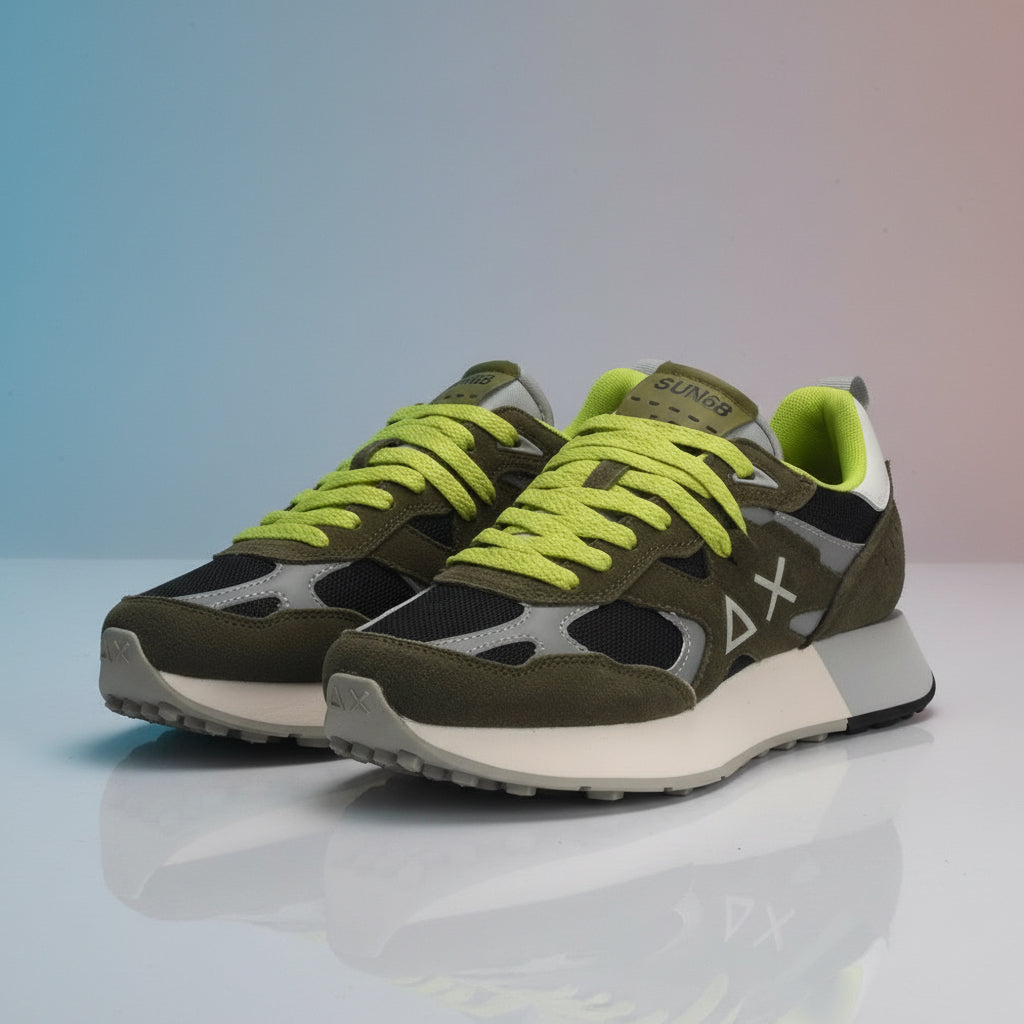 BASKET SUN68-JAKI-OUTDOOR-19-MILITAIRE - Z35115-19 - Image 2