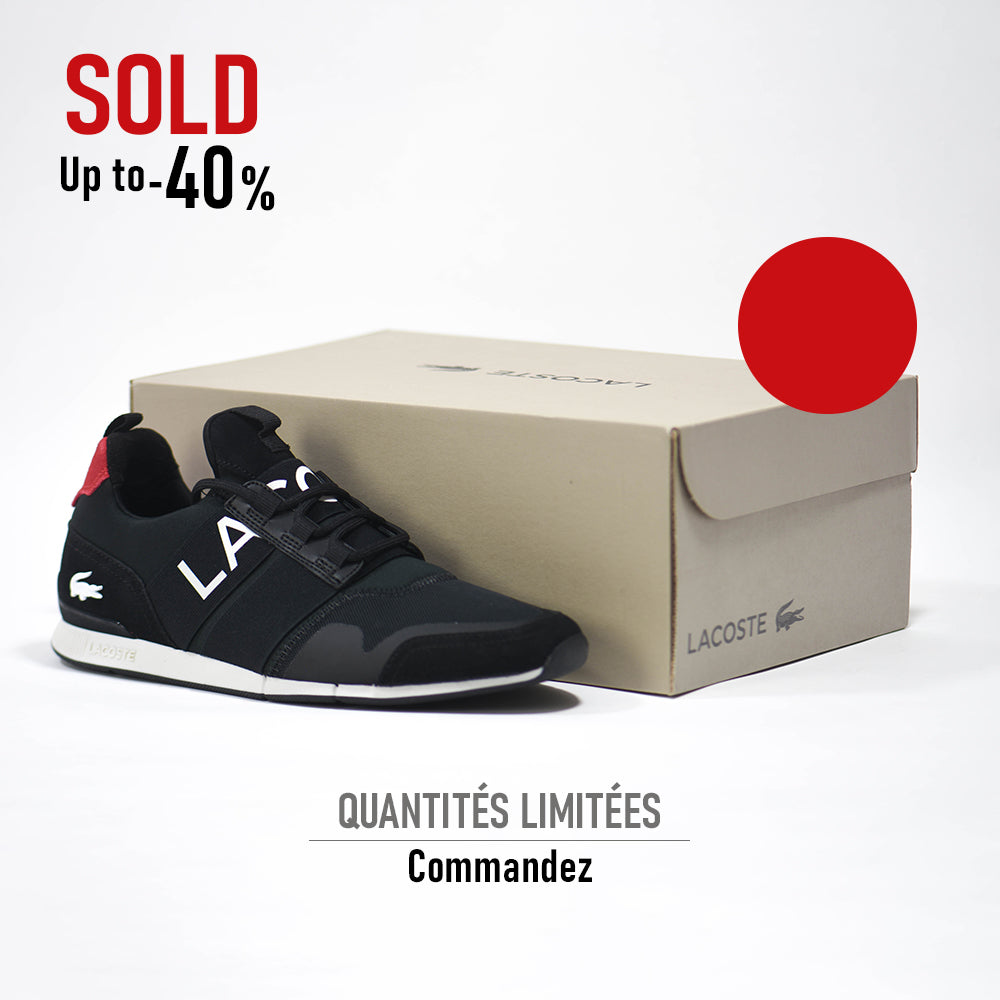 LACOSTE MANEVRA ELITE 0120 1 CMA BLK/RED TEXTILE - 40CMA00041B5 - Image 1
