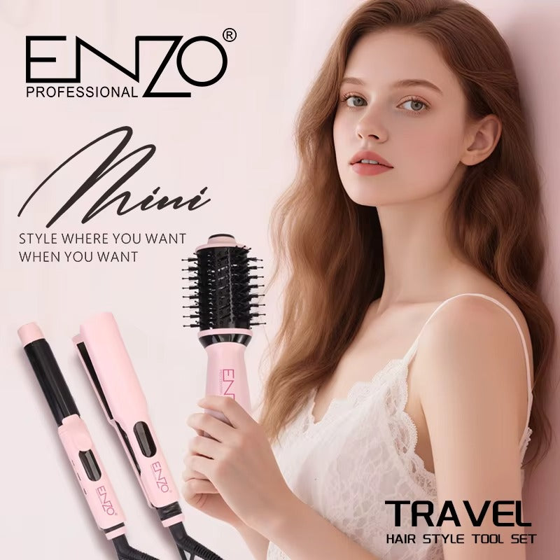 ENZO Professional EN-3316 3 Piece Travel Hair Style Tool Set - EN-3316 - Image 4