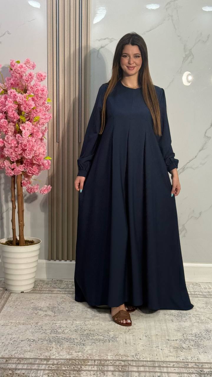 Hidjab bleu crêpe turkish 🇹🇷 ( 1603 )