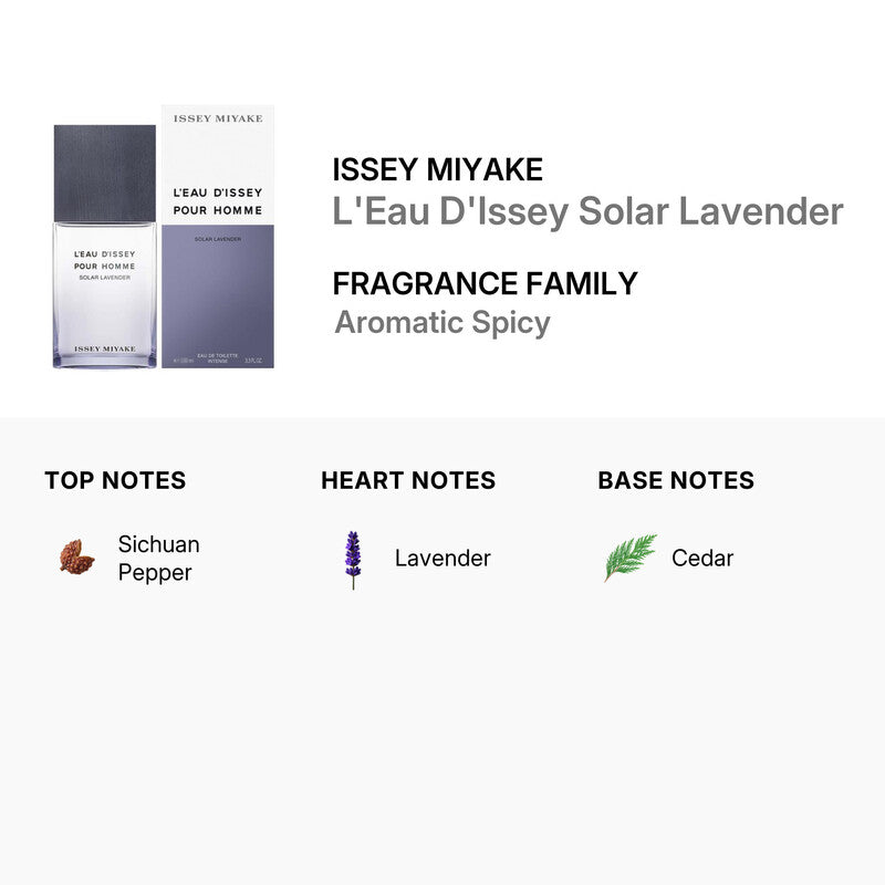 Issey Miyake L\'Eau d\'Issey Pour Homme Solar Lavender Eau de Toilette Intense 100 ml - 3423222106225 - Image 4
