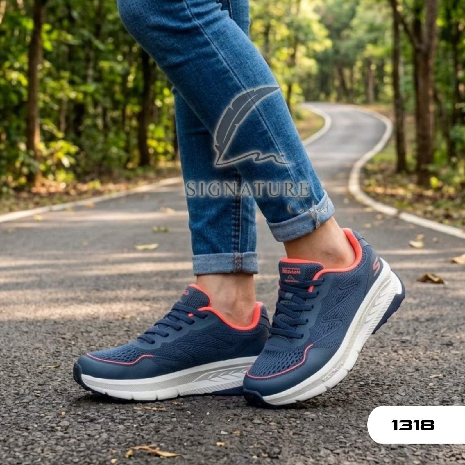 Basket Femme 1318 gris bleu