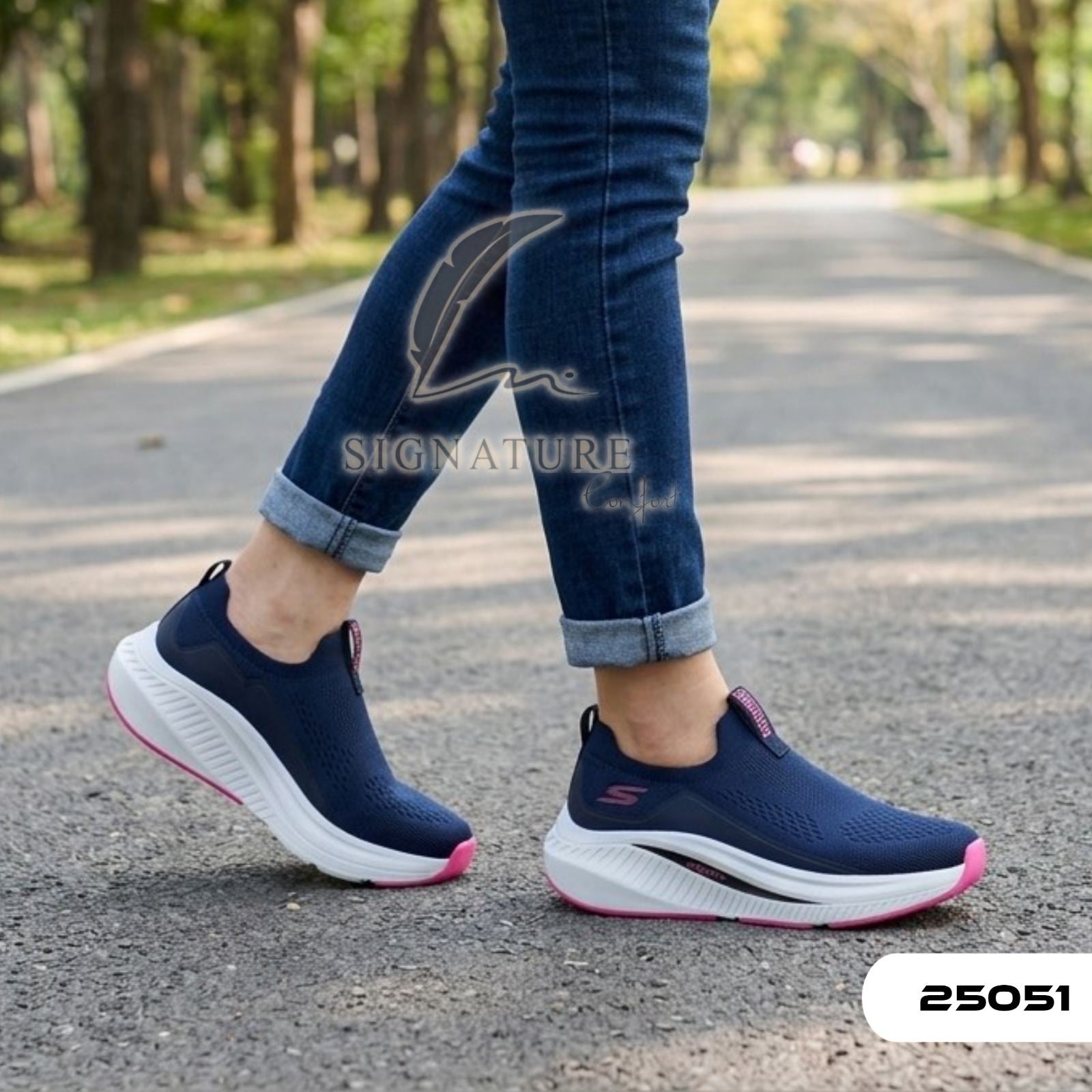 Basket femme 25051 bleu