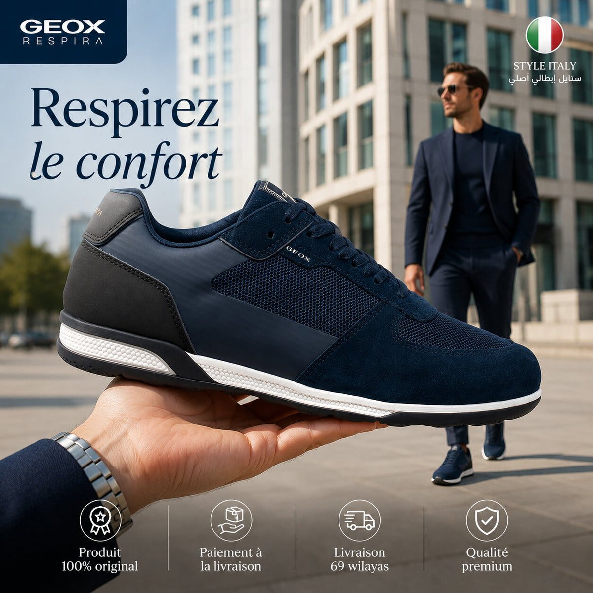 Geox Spherica Homme Sneakers - U65LGA01422-C0045 - Image 10