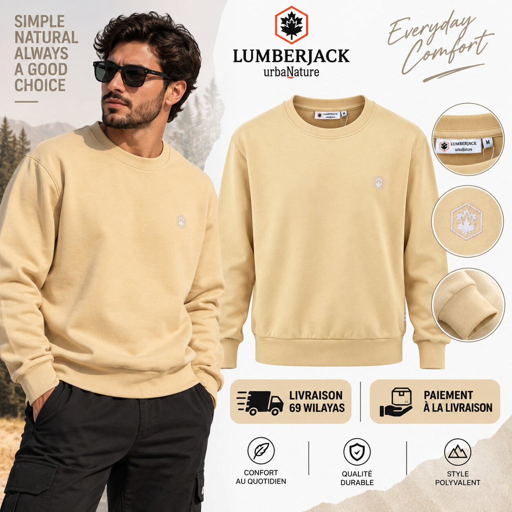 LUMBERJACK SWEAT SHIRT - LBJ-00601-KAK - Image 1