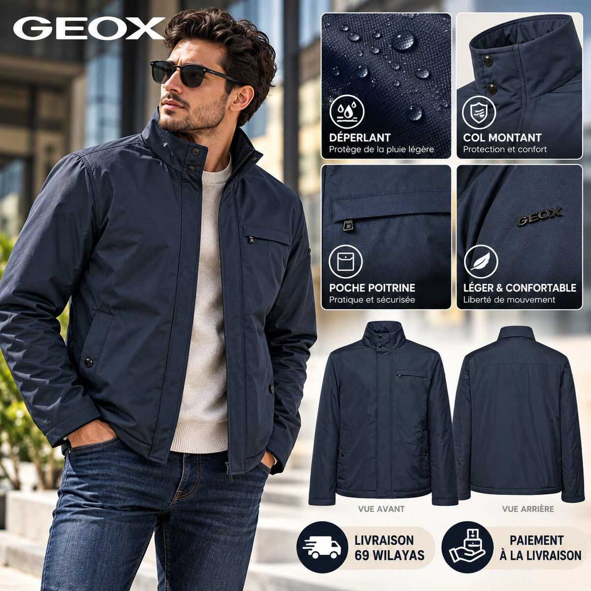 GEOX – Veste Homme - M3620GT2951-F1624 - Image 1