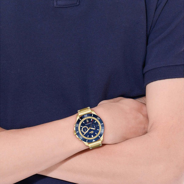 MONTRE Lacoste Gold Steel Navy Dial Multi-function Men\'s Watch - 2011343 - Image 5