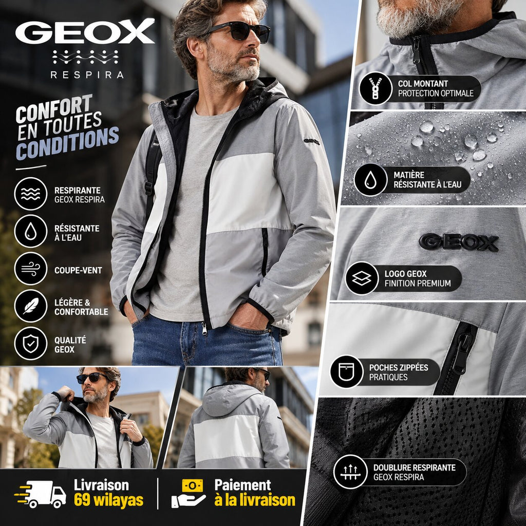 Geox Men\'s M Grecale HOOD Jacket - M0223CTC135-F8690 - Image 1