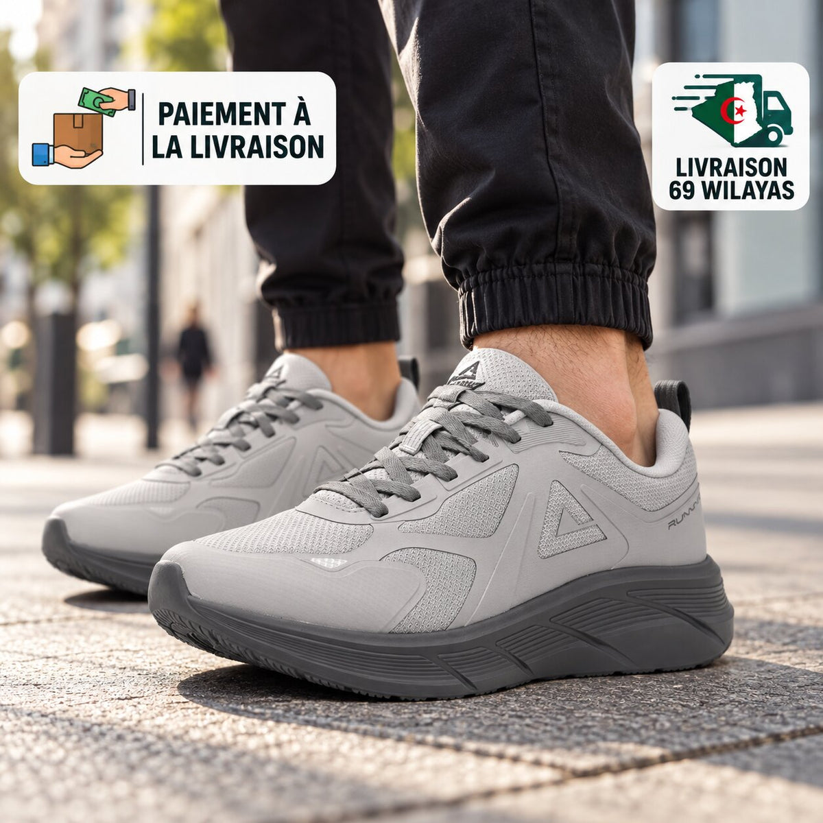 PEAK Running Shoes, Grey - DH610271-D037 - Image 1