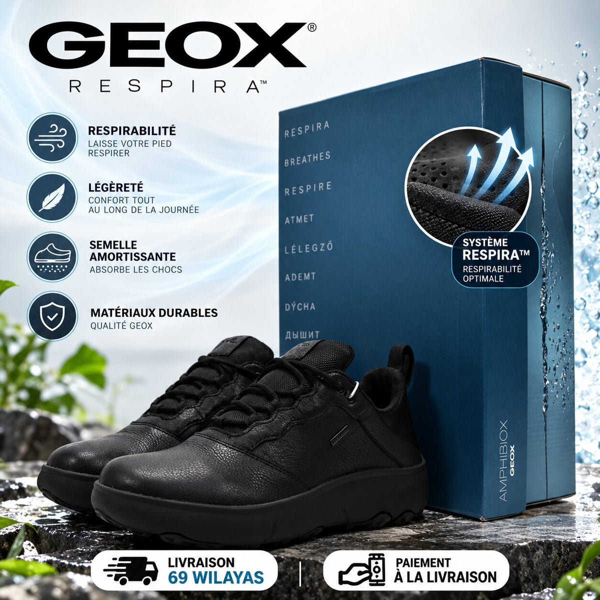 GEOX - FOOTWEAR - U46HFA04654-C9999 - Image 1