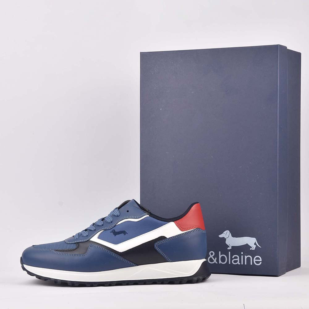 HARMONT AND BLAINE SCARPA UOMO CALF AZZURRO - EFM231-079-6470 - Image 2