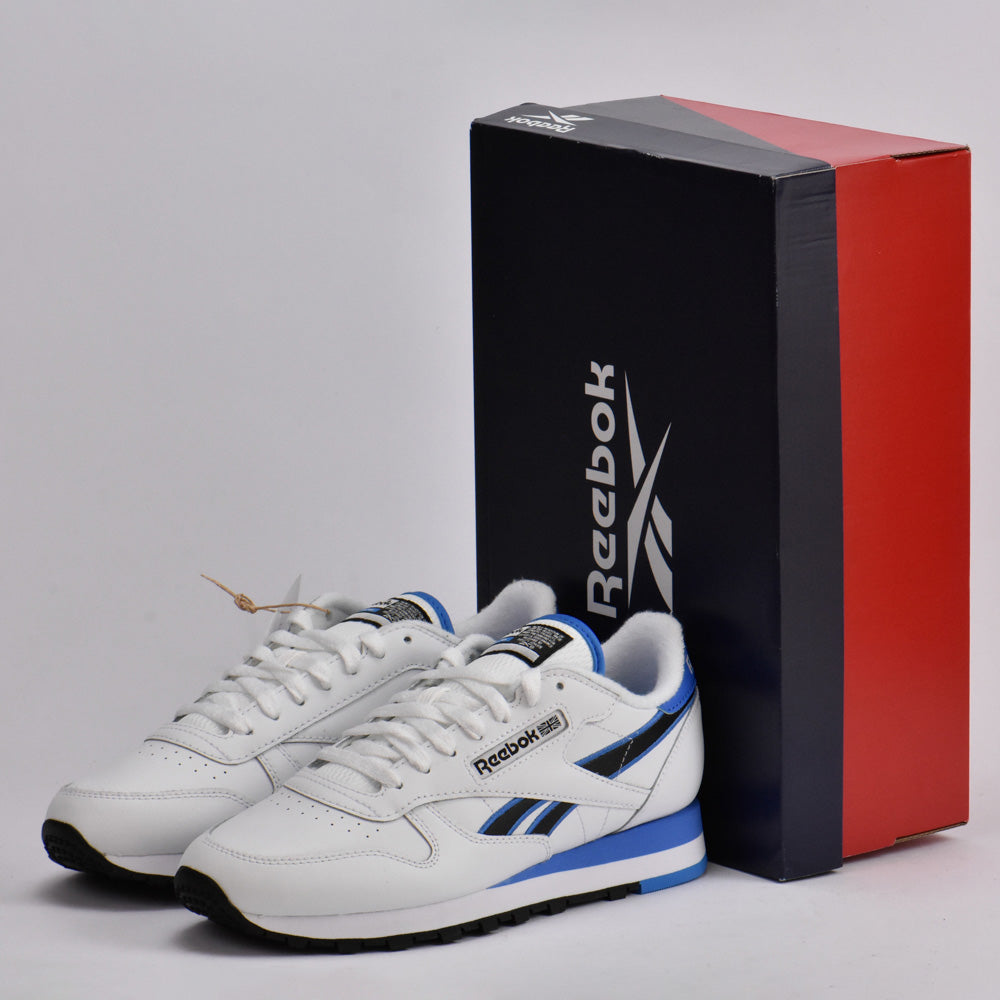 REEBOK CLASSIC LEATHER WHITE/BLUE/BLACK - 100201078 - Image 1