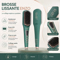 ENZO EN-4105 Ceramic Hair Straightening Brush - EN-4105 - Image 1