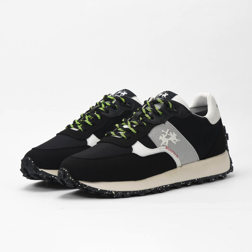 LA MARTINA SCARPA UOMO SUEDE ECO TEX NYLON ECO NERO - LFM231-030-4330 - Image 3
