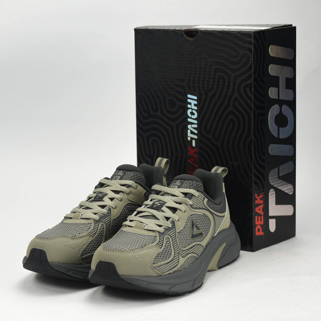PEAK TRAINING RUNNING SHOES-ASPHALT GREEN/MAGNETIC GREY - EXT54437H-N59D - Image 1