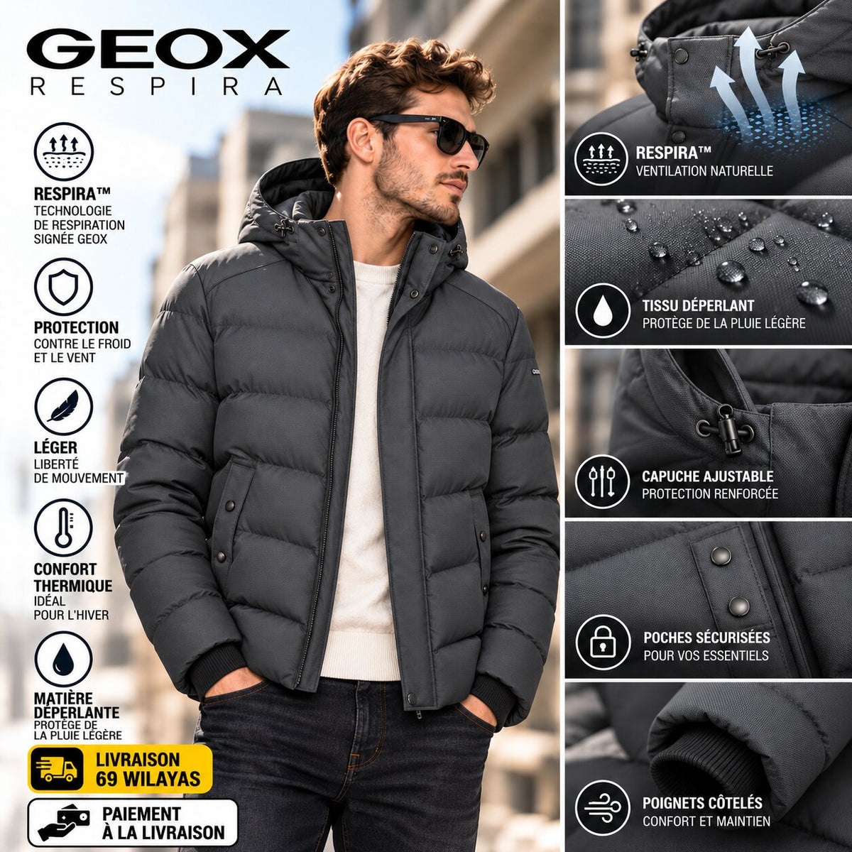 GEOX – Veste Homme - M3628UT2667-F9133 - Image 1