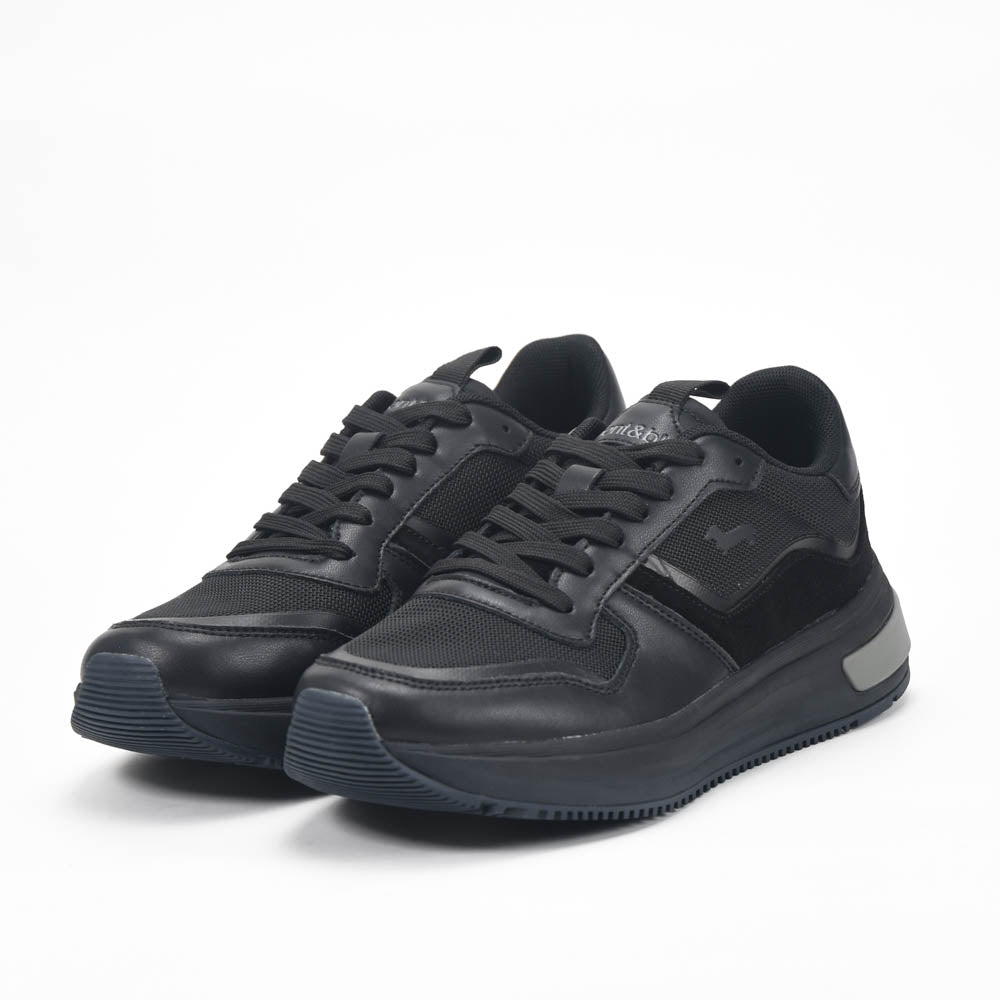 Harmont And Blaine Suede And Fabric Sneakers. EFM252.050.A40.A4
