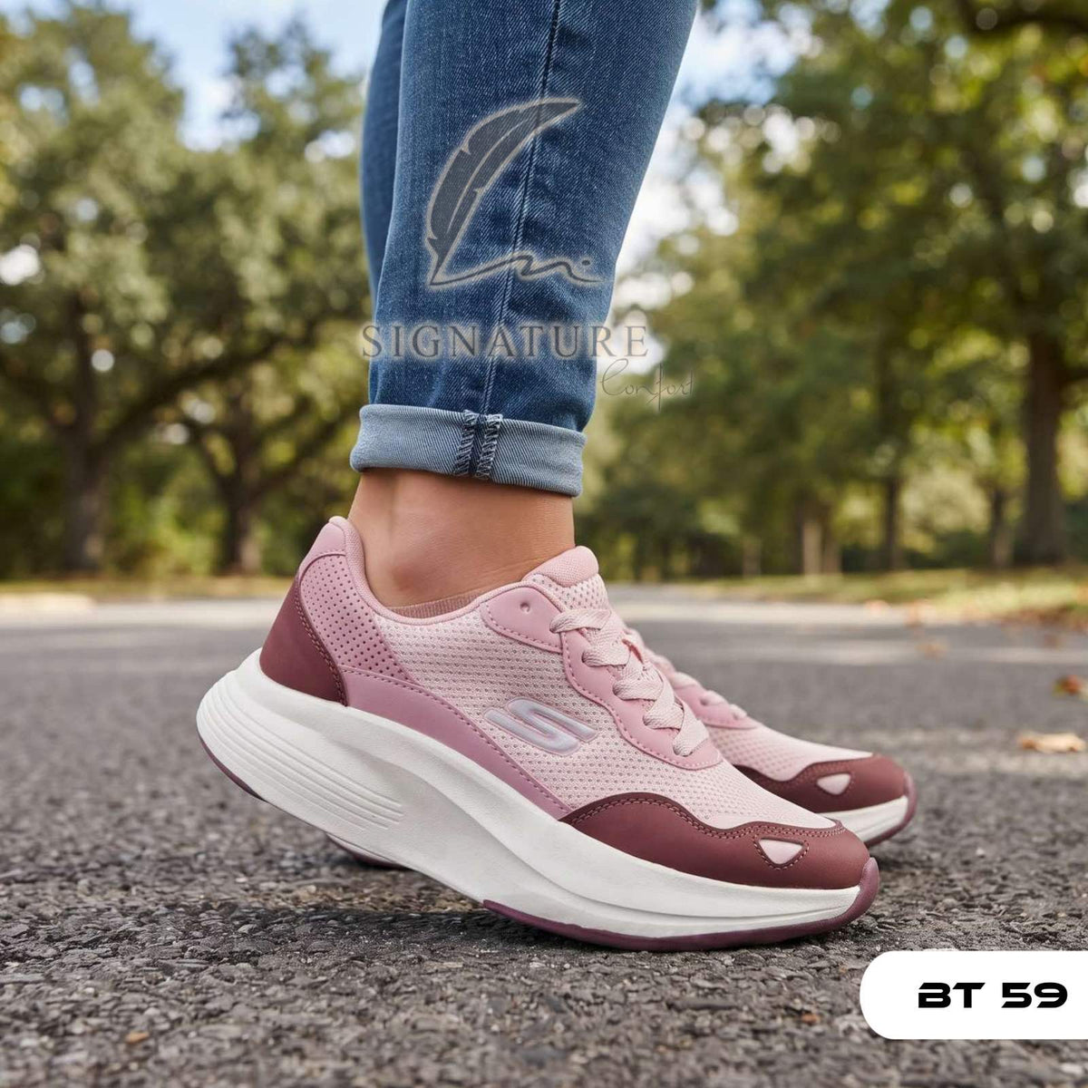Basket femme bt59 rose