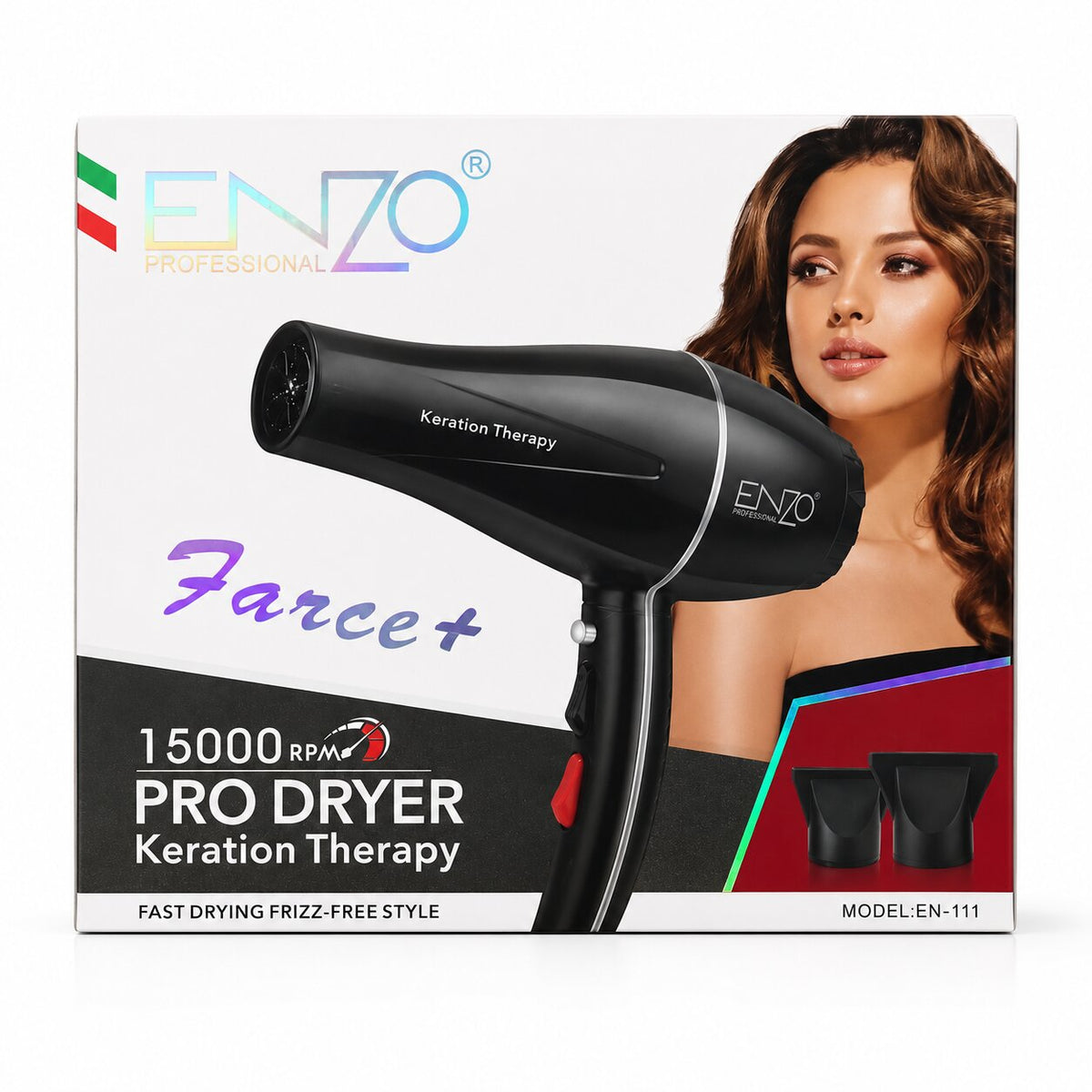 ENZO Professional Keratin Therapy EN-111 Hair Dryer - EN-111 - Image 5