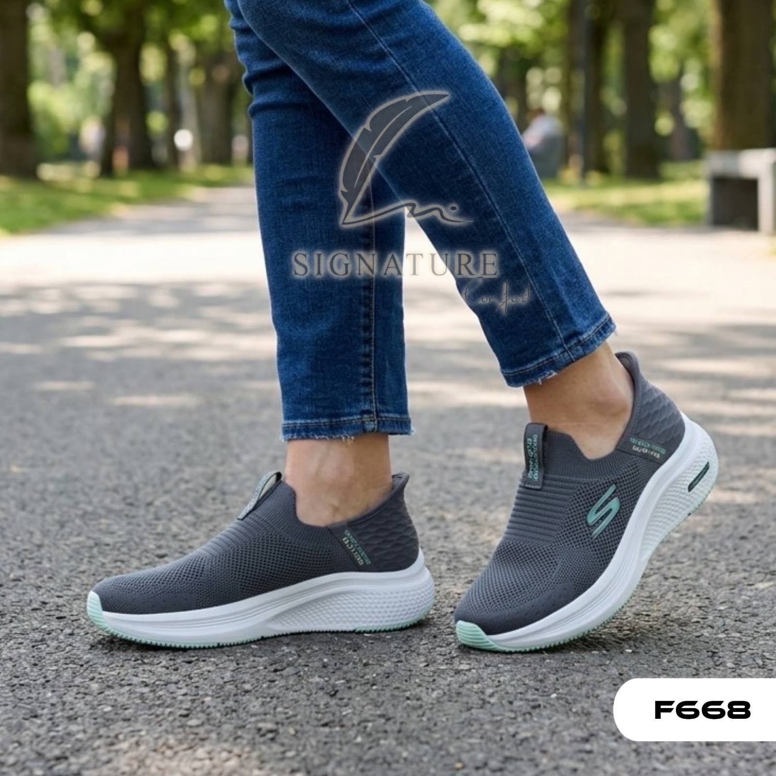 Basket femme F668 gris