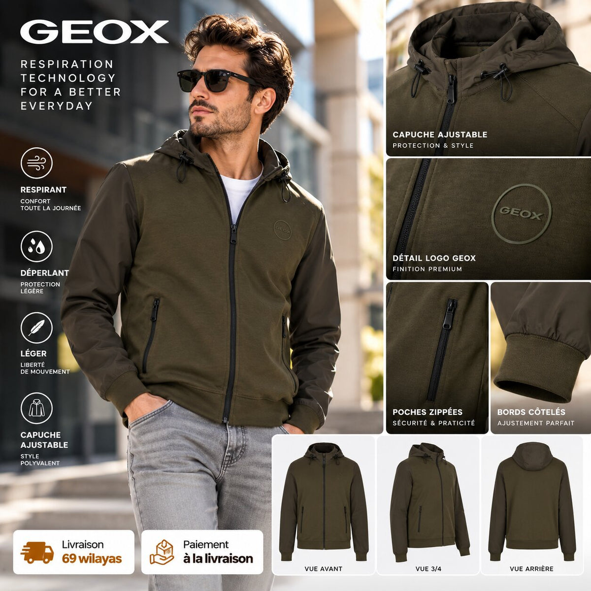 GEOX – Veste Homme - M4575DT3103-F3351 - Image 1