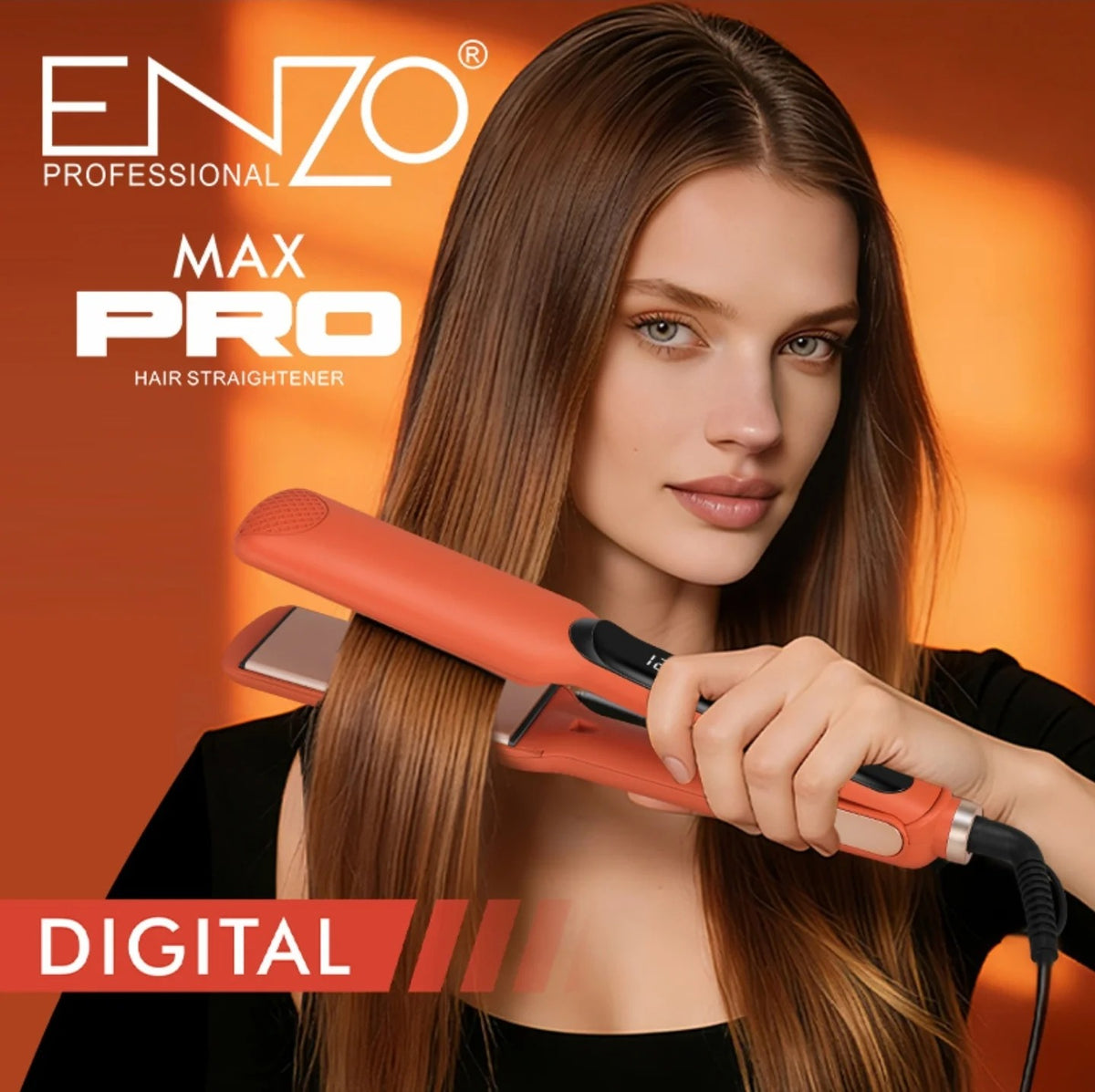 ENZO Professional Max Pro Hair Straightener - EN-3227 - Image 3