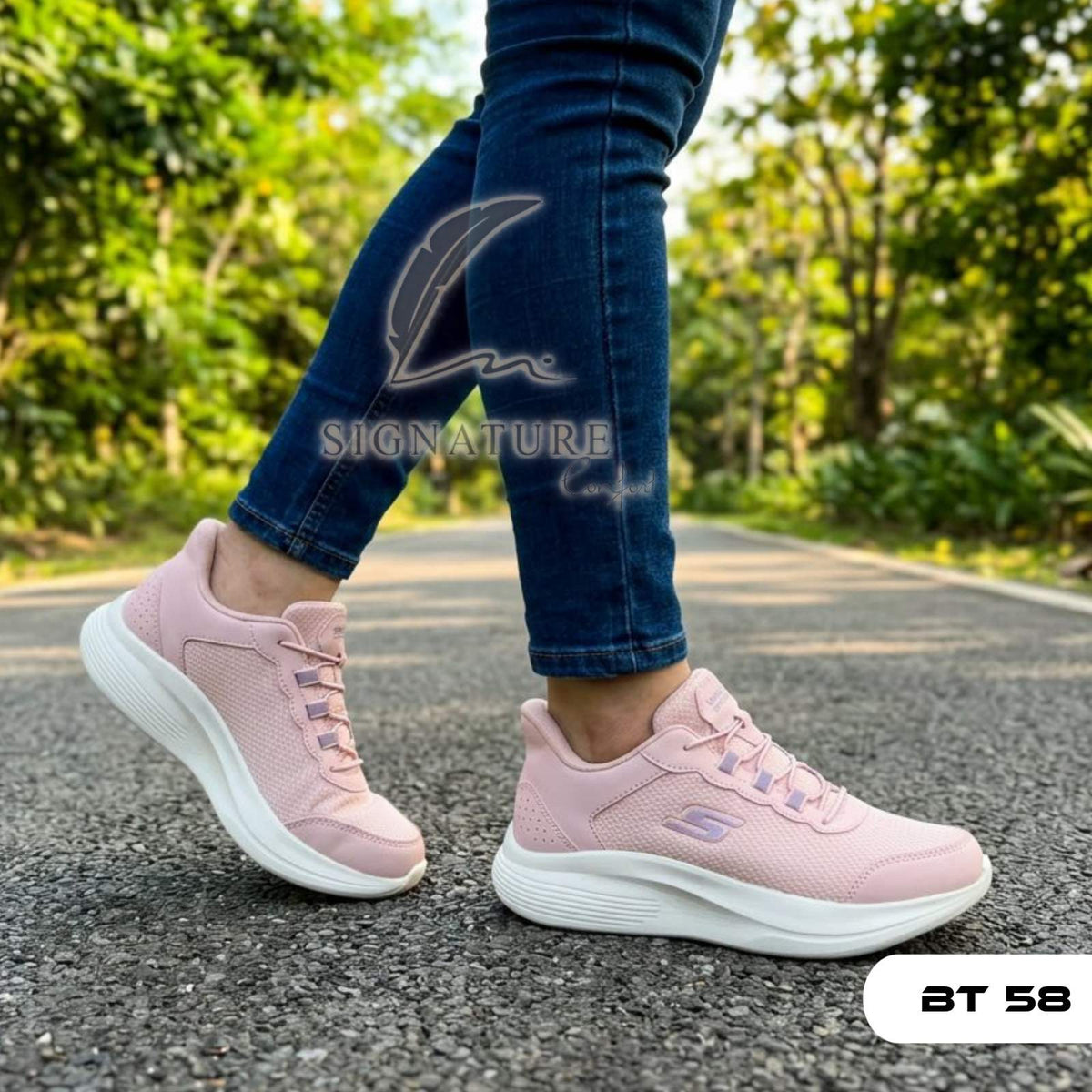 Basket femme bt58 rose