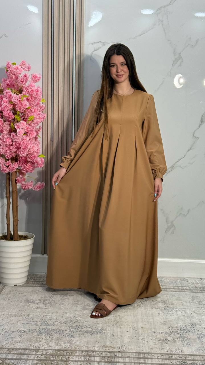 Hidjab khaki crêpe turkish 🇹🇷 ( 1603 )