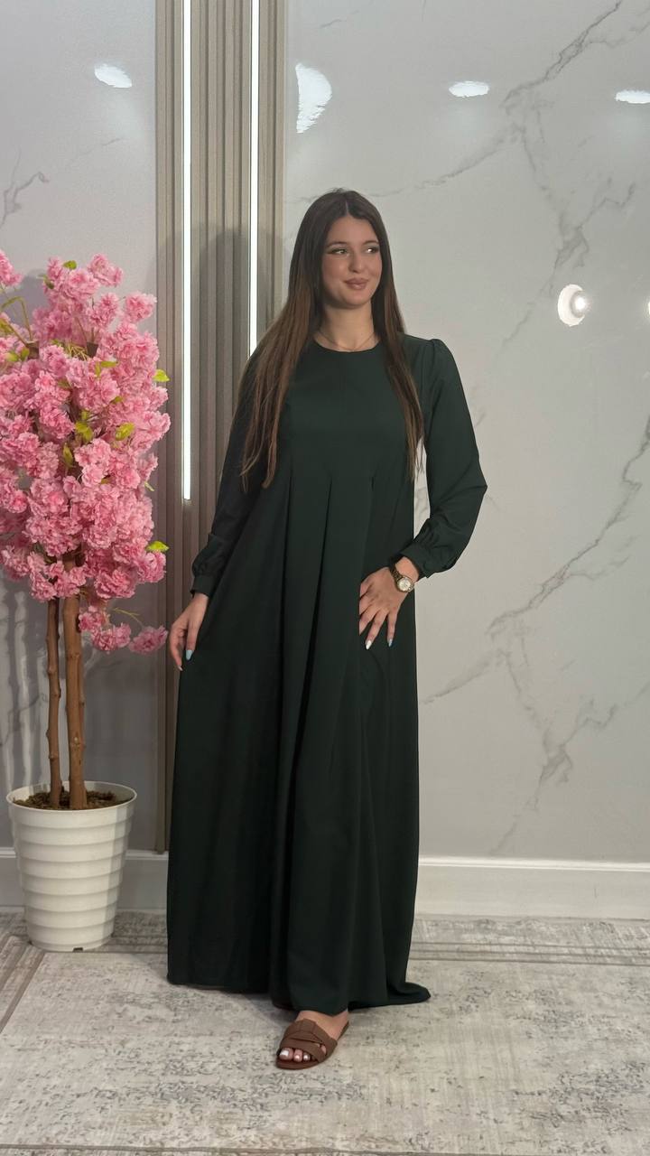 Hidjab vert crêpe turkish 🇹🇷 ( 1603 )