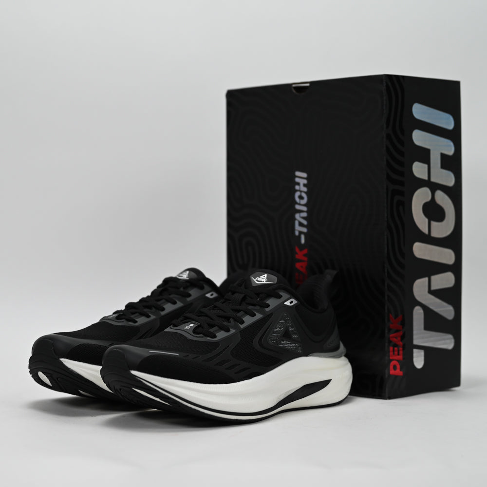 PEAK Taichi 8.0 Running Shoes, Black/White - ET261098H-Z497 - Image 2