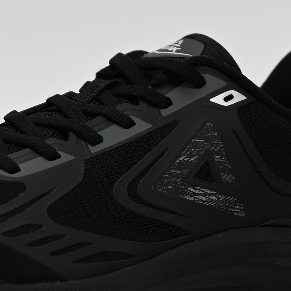 PEAK Taichi Cushion Running Shoes, All Black - ET261097H-Y291 - Image 6