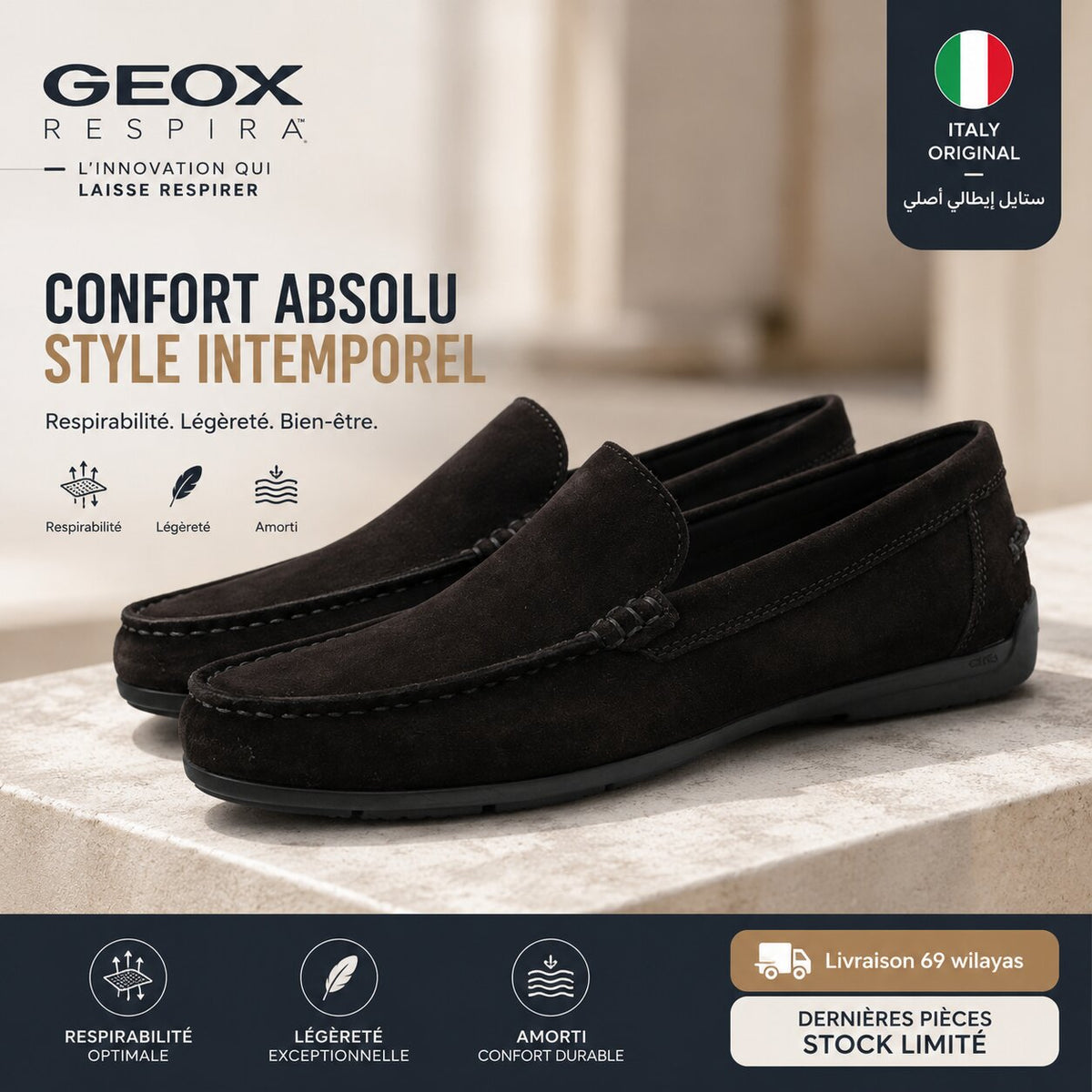 Geox Homme Mocassins - U55Q3A00022-C6006 - Image 9