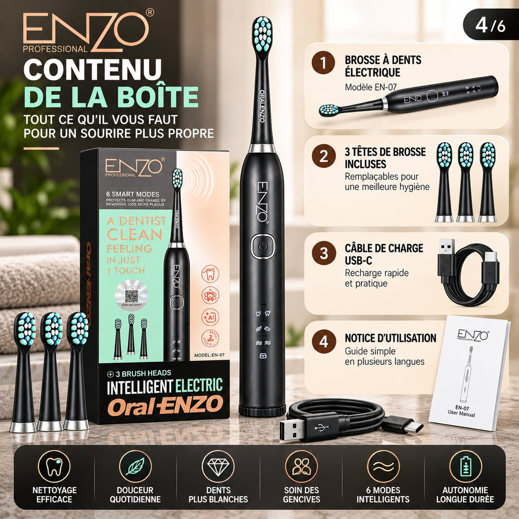 ENZO EN-07 Sonic Electric Toothbrush - EN-07 - Image 1