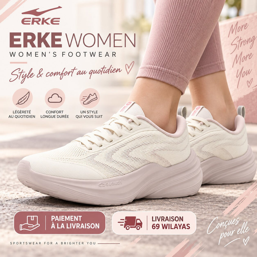 ERKE Women's Lightweight Sneakers - 12126114301-002 - Image 1