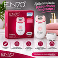 ENZO Épilateur Électrique 2 en 1 Rechargeable - EN-0102 - Image 1