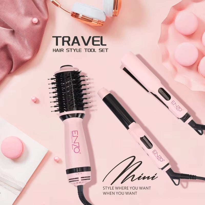 ENZO Professional EN-3316 3 Piece Travel Hair Style Tool Set - EN-3316 - Image 5