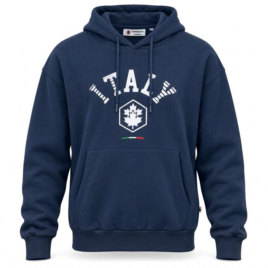 LUMBERJACK HOODIE - LBJ-00204-NVY - Image 3