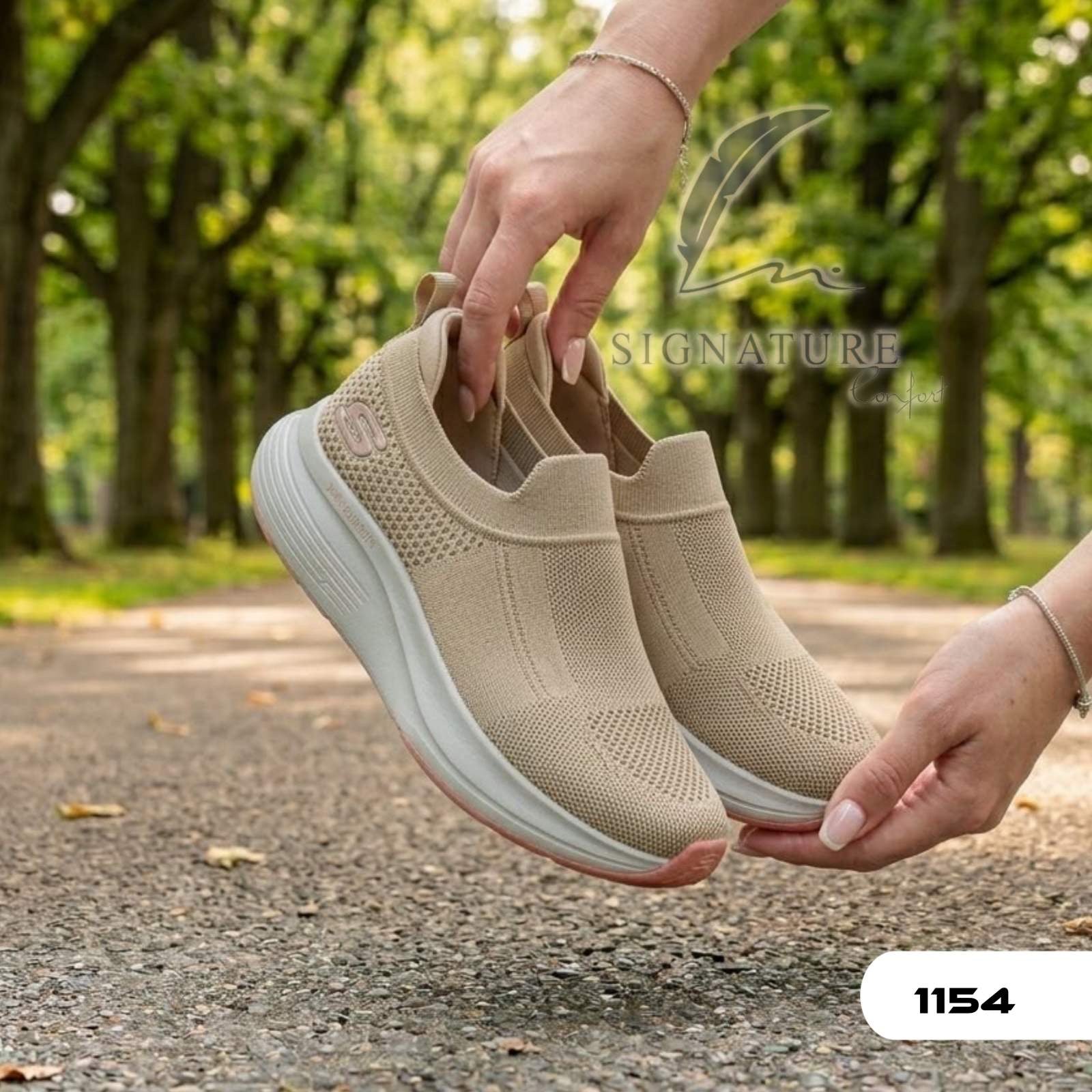 Basket femme 1154 beige