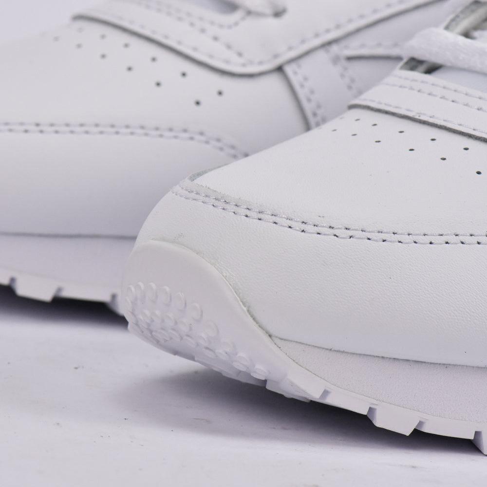 REEBOK CLASSIC LEATHER WHITE/WHITE/NAVY - 100201123 - Image 4