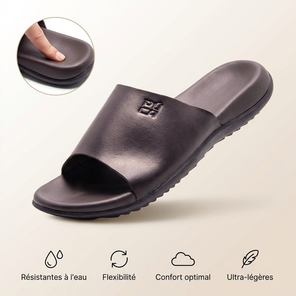 PUCA MEN SPORT SLIPPERS CRATER BROWN.  10934
