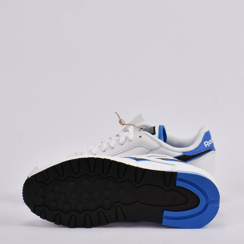 REEBOK CLASSIC LEATHER WHITE/BLUE/BLACK - 100201078 - Image 8