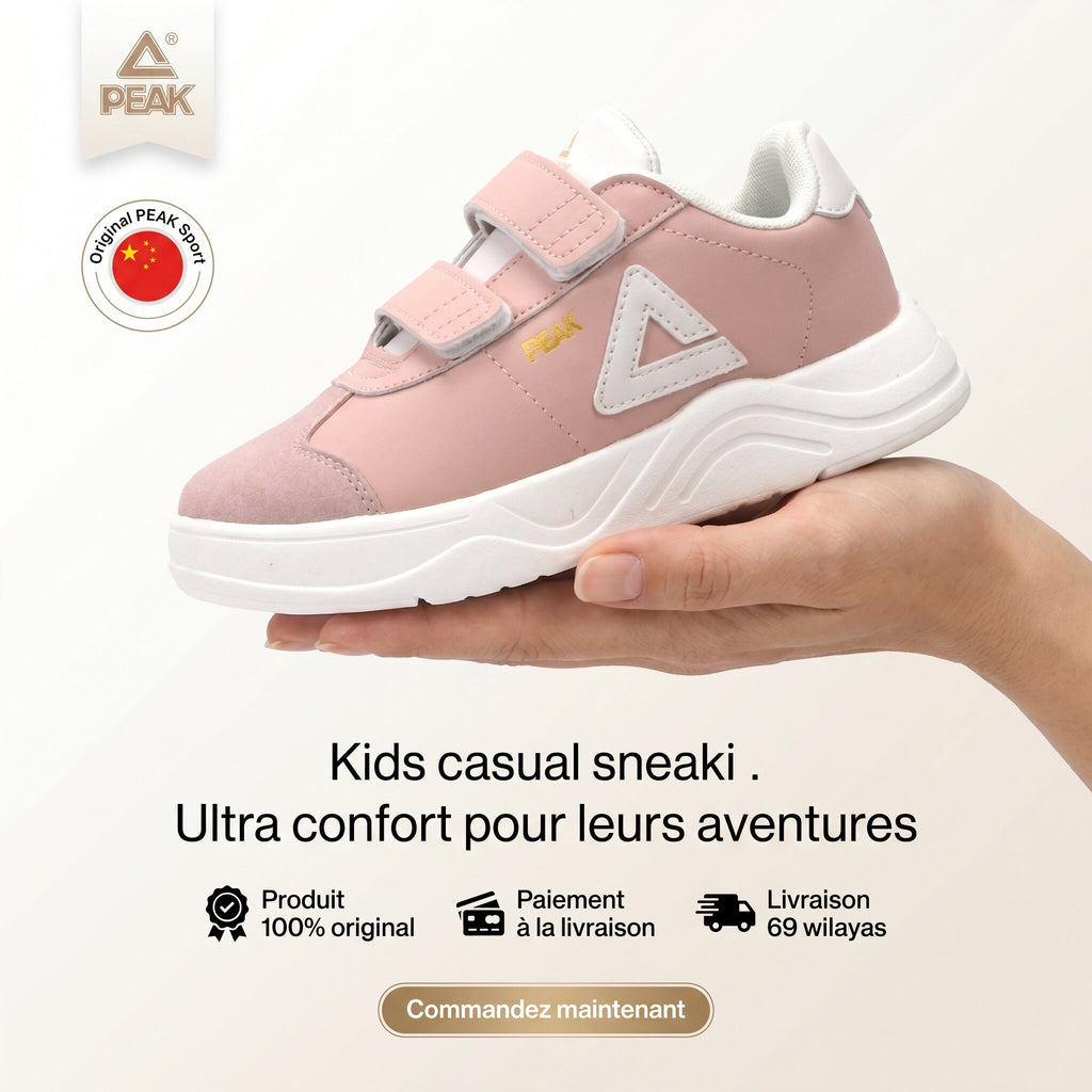 Peak Kids Casual Shoes Pink - EK59760H-00CK - Image 10