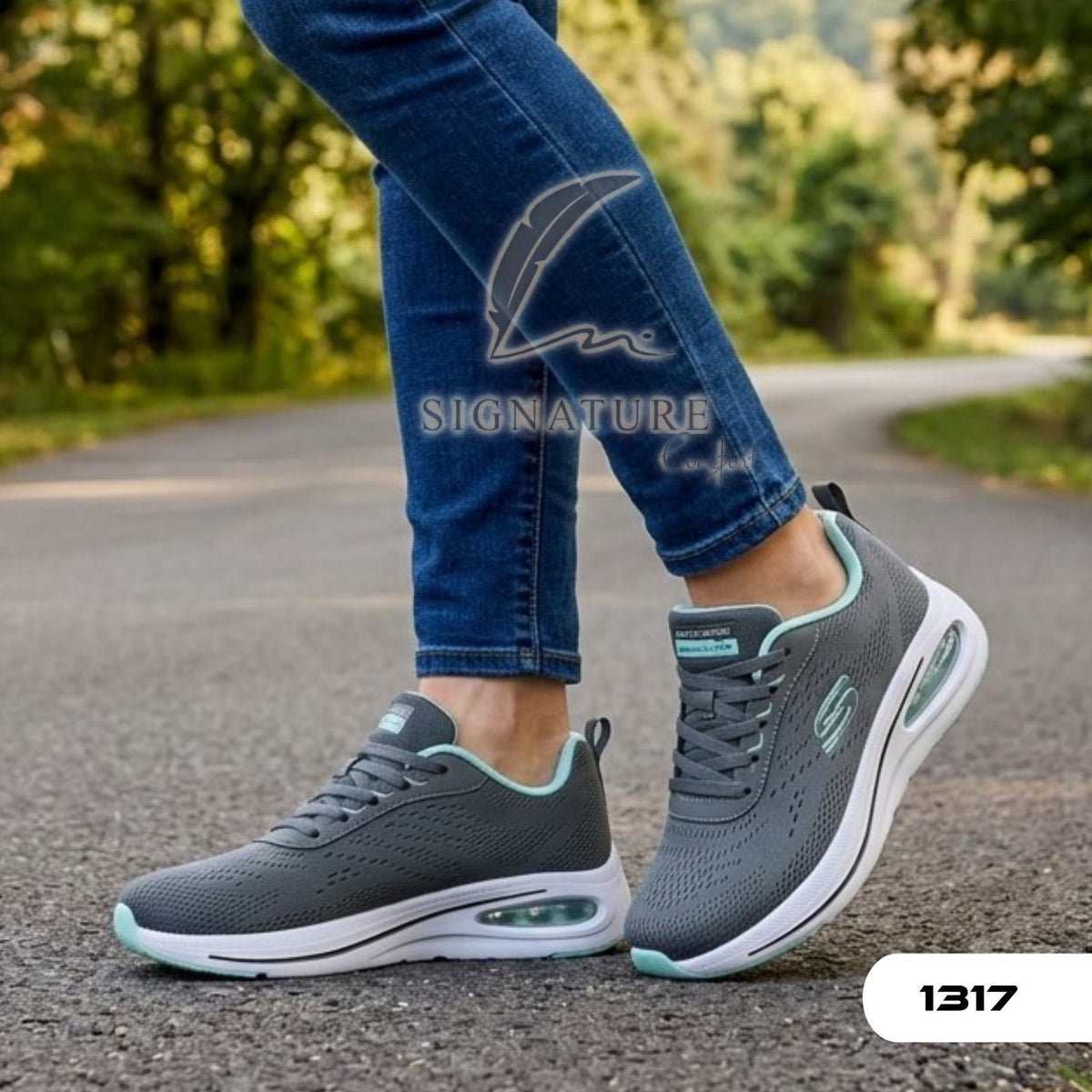 Basket Femme 1317 gris foncé